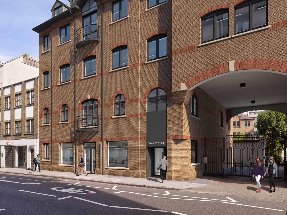 architectural photomontage of wakley street in london