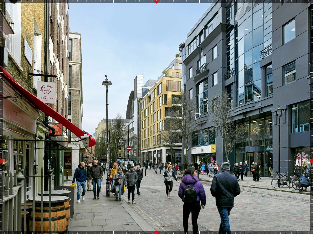 3d architectural photomontage verified view cgi of broadwick street in london