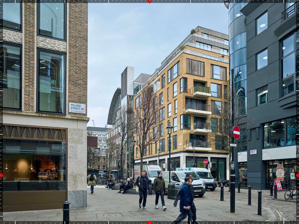 3d architectural photomontage verified view cgi of broadwick street in london