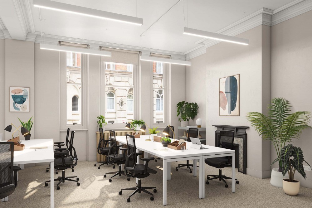 architectural interior cgi of temple chambers office