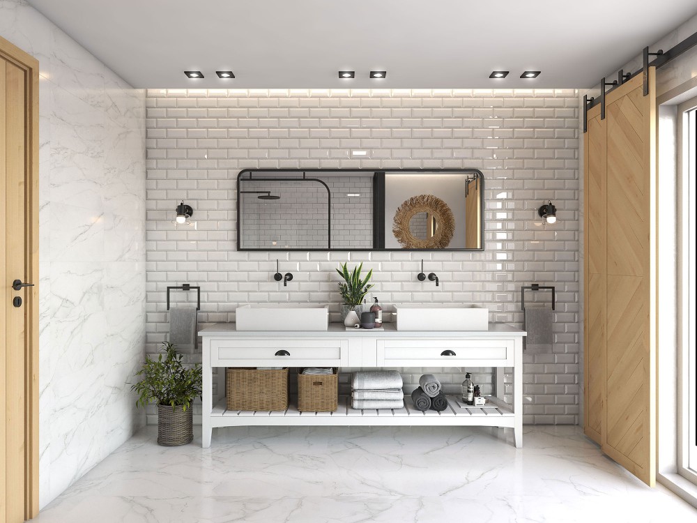 interior rendering bathroom cgi of PLK6 in Saudi Arabia