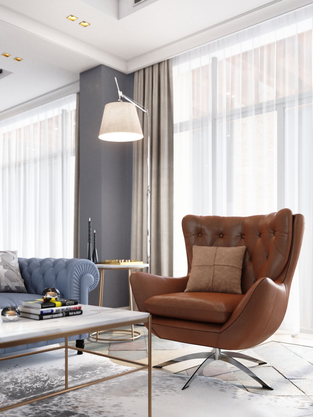 interior rendering dining room cgi of PLK6 in Saudi Arabia