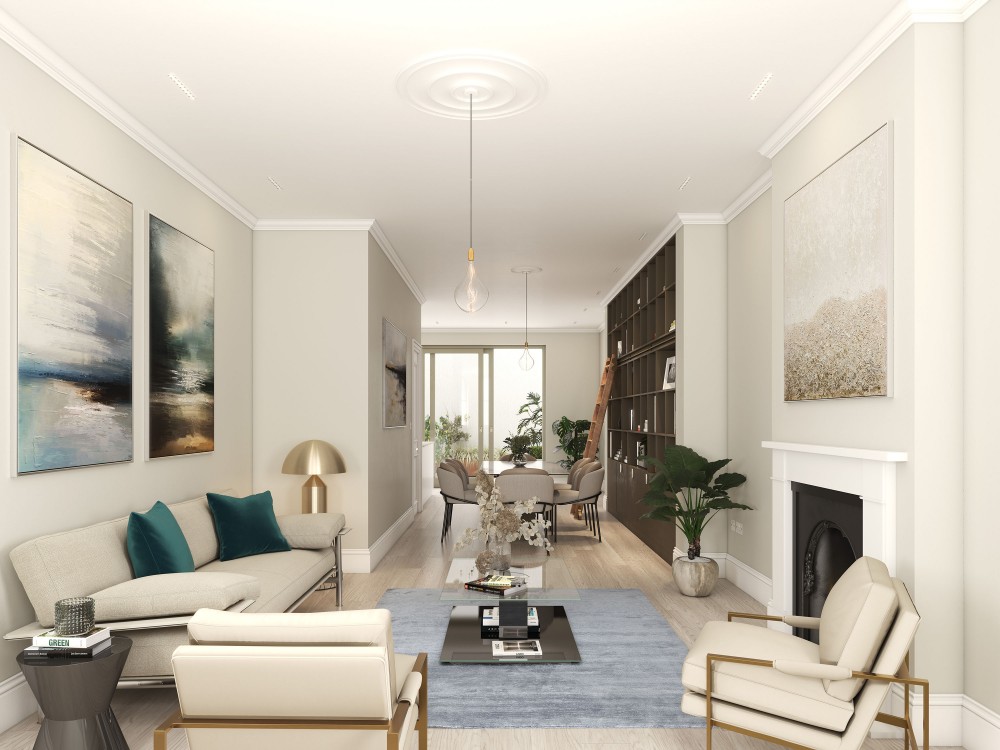 architectural visualisation interior residential cgis ladbroke road notting hill 